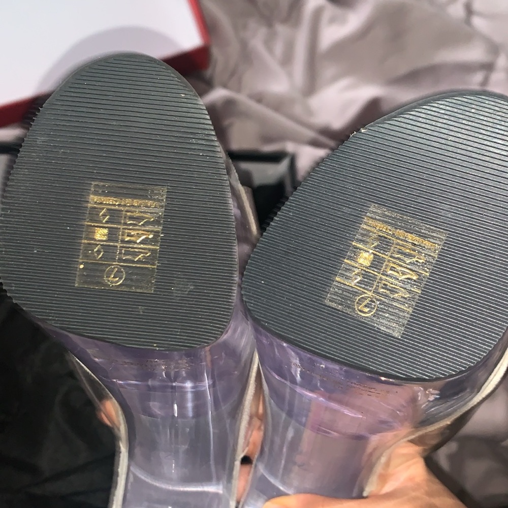 Pleaser Clear Lucite Platform Heels View 3